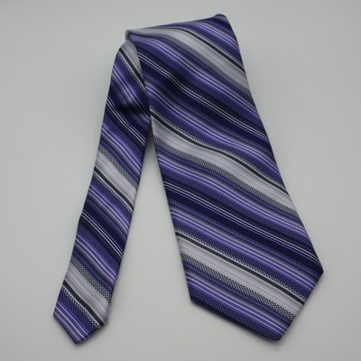 Robert Talbott Best Of Class Silk Tie Purple Stripe Designer Business Necktie