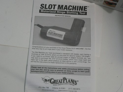 Gran Plano Ranura Máquina Bisagra Herramienta GPMR4010 RC Plano Lote Cuchillas Guía Corte - Imagen 6 de 8