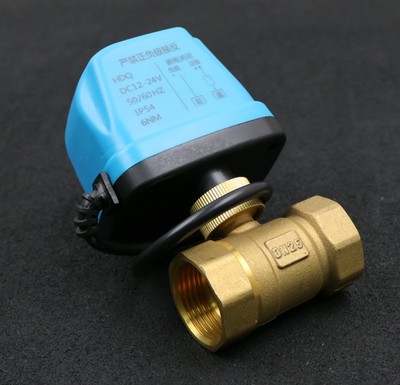 2 Way Ball Valve Electric Model HDQ 12-24VDC 50/60Hz IP54 6Nm DN25 PN16 1''