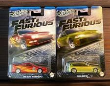 🔥Hot Wheels Silver Series Fast & Furious -1996 Acura Integra & Honda Civic EG🔥