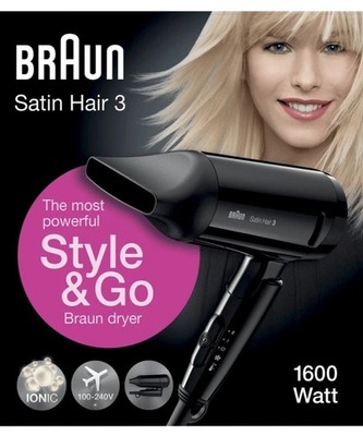 BRAUN BRHD350E Satin Hair 3 Style&Go Haartrockner #1906832