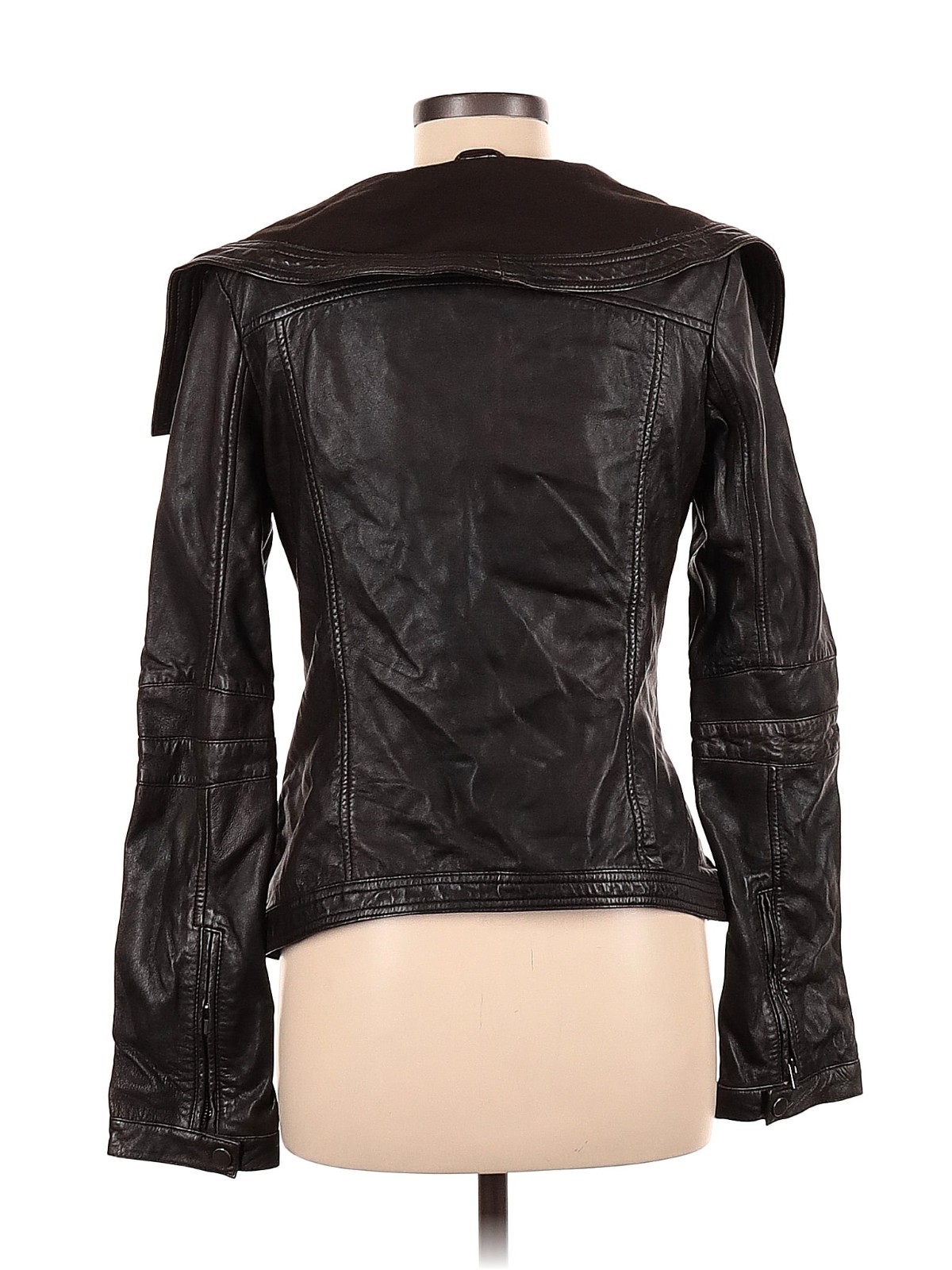 LAMARQUE Collection Collared, Asymmetrical zipper… - image 2