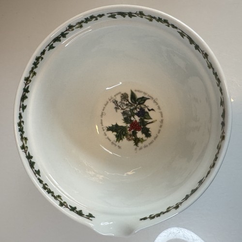 Portmeirion Holly And Ivy Mixing Bowl 8 Inch - New In Original Box Christmas - Picture 10 of 17
