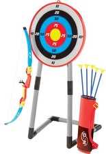 Deluxe Bow and Arrow Set for Kids - Toy Archery Bow with Large Freestanding T...