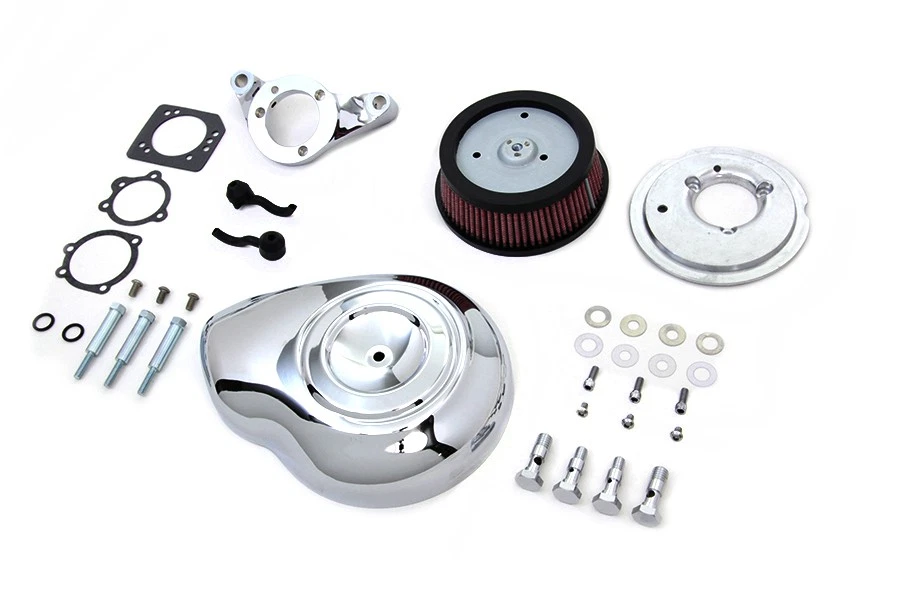 Chrome Wyatt Gatling Air Cleaner Assembly fits Harley Davidson - Image 2 of 3