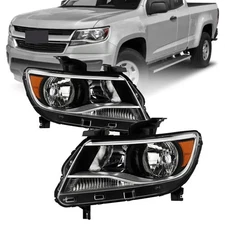 For 2015-2021 2022 Chevy Colorado Headlights Halogen Headlamps Left+Right