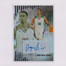 2022 Panini Chronicles Draft Picks AUTO Black #RS-JSI Jaylen Sims RC Rookie