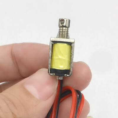 DC 5V-12V 6V Tipo Push Pull Micro Mini Solenoide Elettromagnete - Foto 4