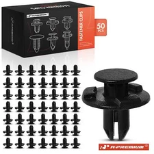 A-Premium 50Pcs 8mm Bumper Fender Push-Type Retainer Fastener Clip for Nissan