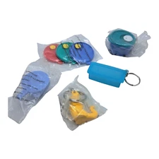 Tupperware Keychains Magnets Tiny Treasure Gadgets Lot of 5 NOS