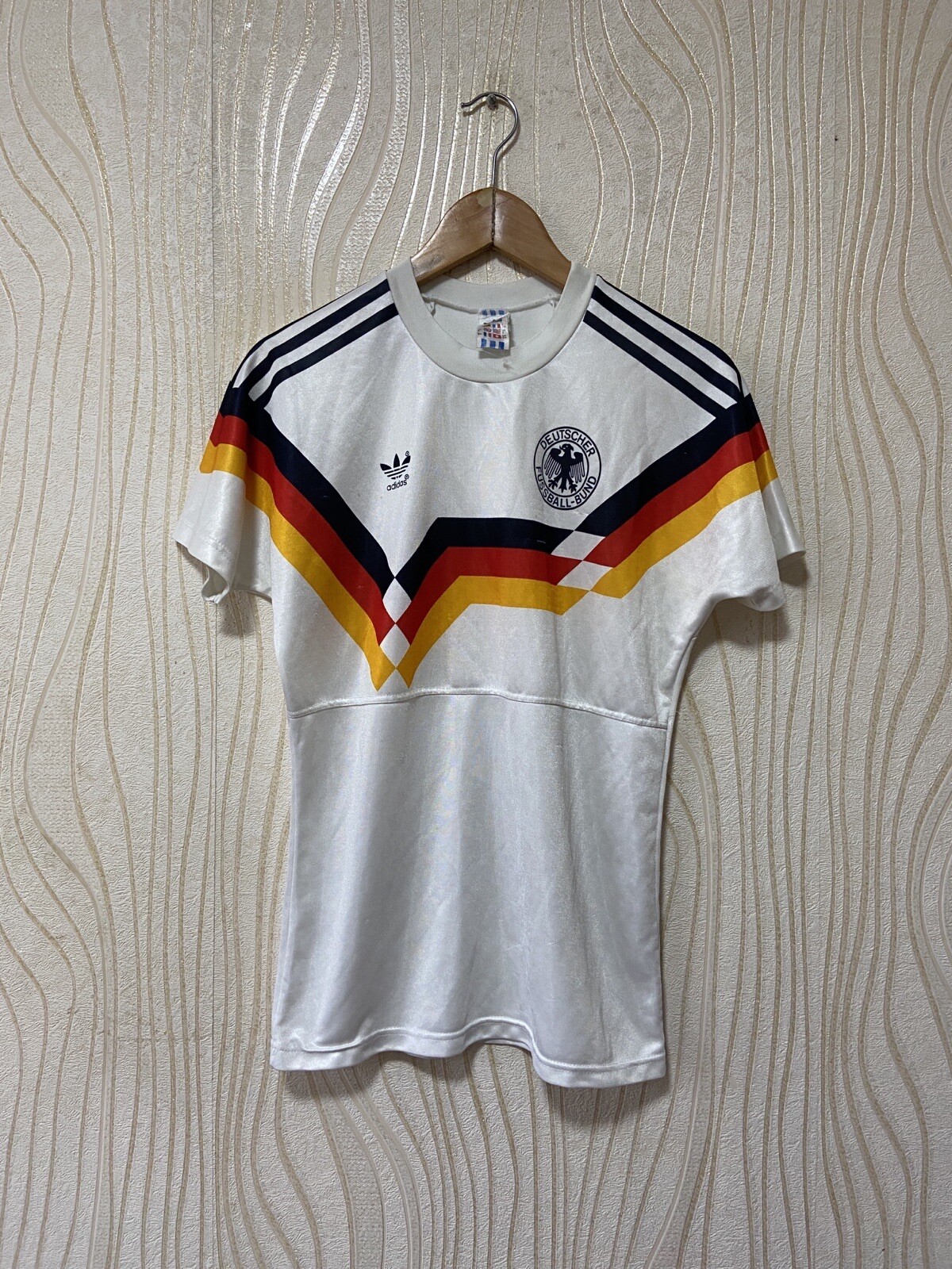 GERMANY 1988 1990 HOME FOOTBALL SHIRT SOCCER JERSEY ADIDAS sz S MEN VINTAGE
