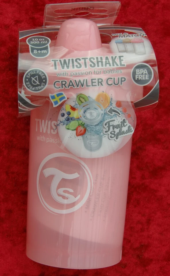 TWISTSHAKE, Crawler Cup, Schnabeltasse, rosa, 300 ml, auslaufsicher, neu und ovp - Bild 1 von 1