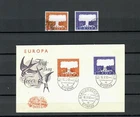 GERMANY EUROPA 2 FDC & USED SET OF STAMPS SEE SCANS  LOT( GER 82/84)