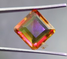Certified 25 Ct Natural Zultanite 07 Color Changing Turkish Asscher Cut Gemstone