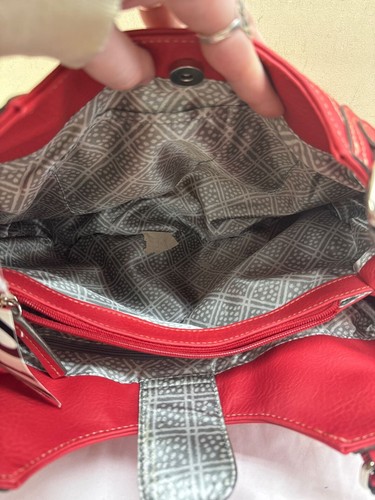 Emilie M Red Purse Bag - Picture 6 of 6