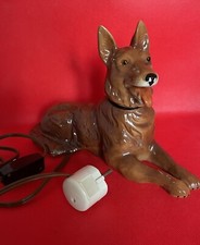 RAUCHVERZEHRER LAMPE PORZELLAN - Hund  50-er Jahre