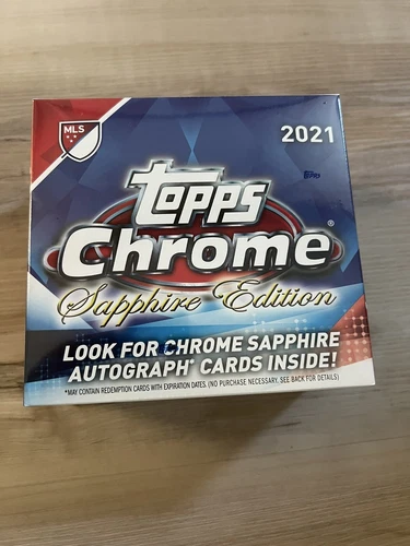 2021 Topps MLS Chrome Sapphire Edition Hobby Box - Factory Sealed - SHIPS FAST