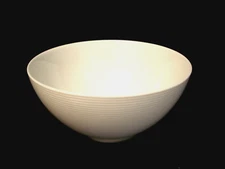 All White / Concentric Rings by Thomas Rosenthal  COUPE CEREAL BOWL 6 3/8" SET/3