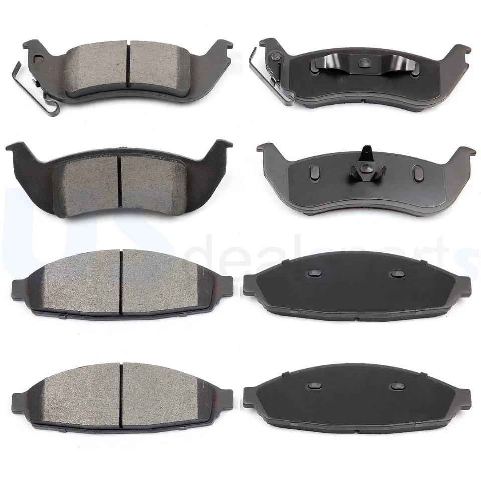 Pastillas de freno delanteras + traseras de cerámica para Mercury Grand Marquis 2003-2011 8 piezas Foto 2 de 4