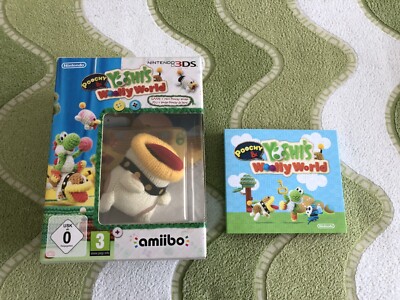 Poochy Yoshi Woolly World Nintendo 3DS Spiel + amiibo + Schuber Vorbestellung selten