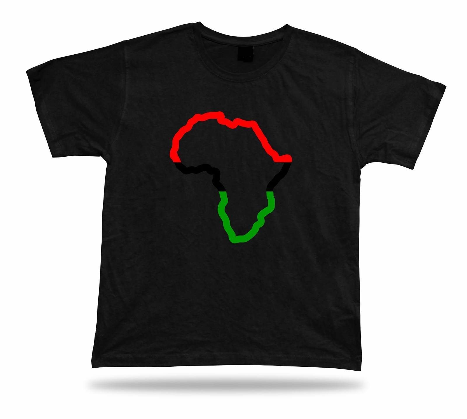 African horizon view sketch schema T shirt special color flag tee apparel