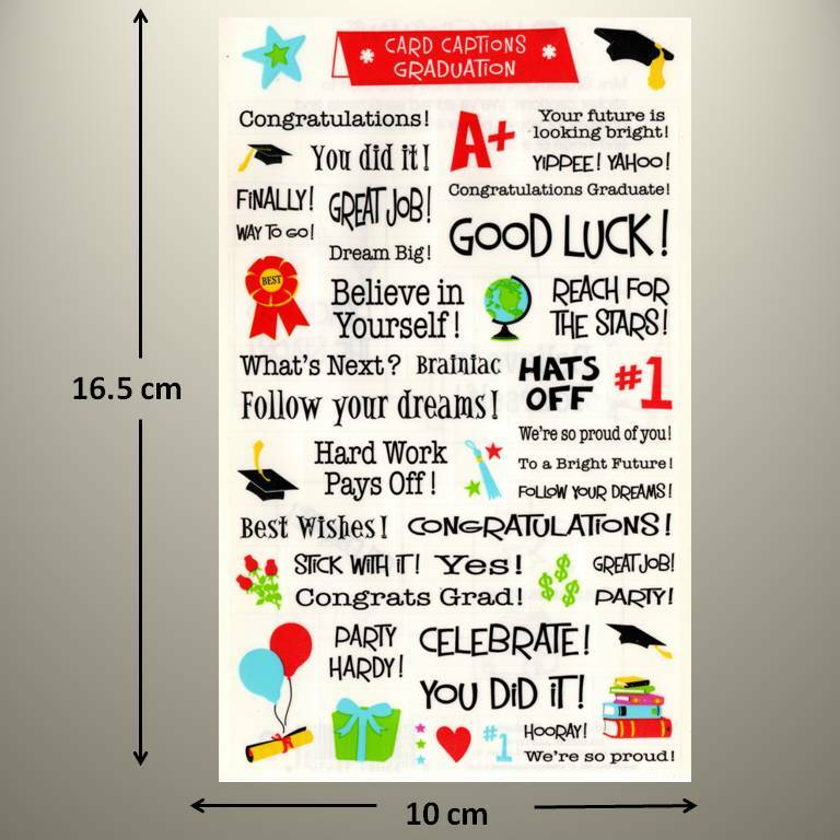 Mrs Grossman's Sticker - CARD CAPTIONS - GRADUATION, School - UP TO 20% OFF