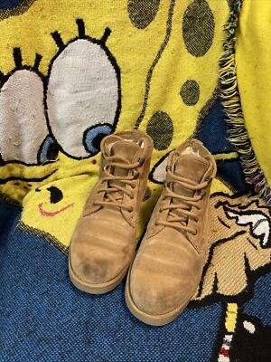 UGG Bethany Chestnut Suede Shearling Lace Up Womens Size