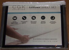 CGK Luxury Bed Sheet Set - 4 Piece,Full Size Dark Gray T L 