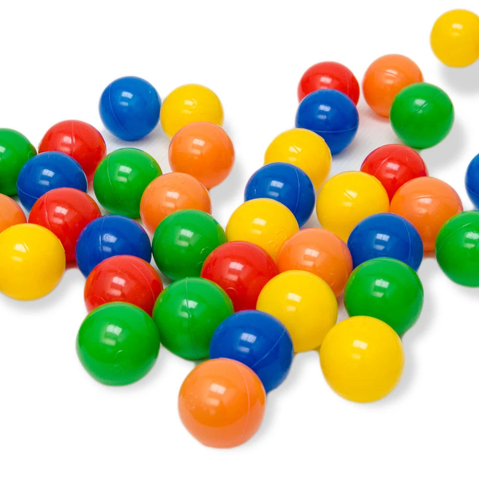 50-10.000 Bunte Bälle für Bällebad 5,5cm Babybälle Plastikbälle Baby Spielbälle - Bild 3 von 4