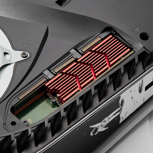 fr M.2 2280 Heat Sink Aluminum Alloy SSD Cooler for PS5 Game Console (Red) - Bild 1 von 7