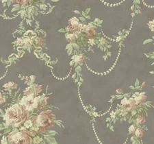 Antebellum Rose Wallpaper from Savannah House by Wallquest SV60500