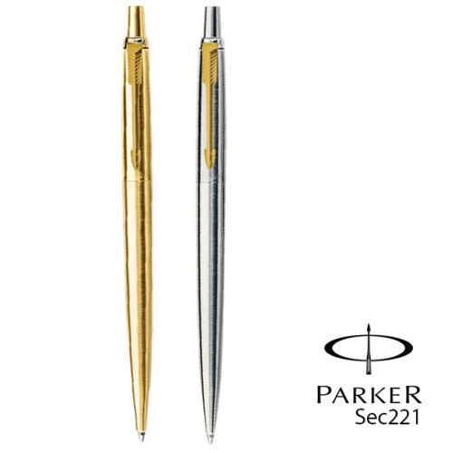 Parker Jotter Ballpoint Pen In Stainless Steel With Chrome Trim - Pack - Foto 5