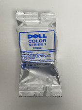 Cartucho de tinta color Dell serie 1 (T0530) nuevo en embalaje de aluminio