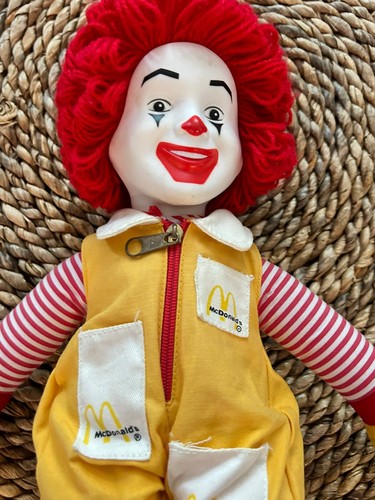Vintage 1984 Mcdonald’s Ronald Mcdonald Plush Clown Rag Doll 14” - Picture 5 of 5