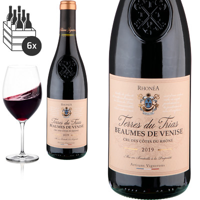 6er Karton 2019 Beaumes de Venise Terres du Trias von Vignerons de Beaumes de Ve