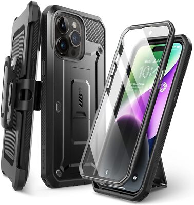 SUPCASE For New iPhone 15 Pro 6.1'' Full Body with Screen Case Rugged Stand Cover