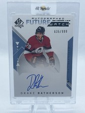 Drake Batherson Future Watch Auto 2018-19 SP Authentic FWA /999 Rookie Auto 🔥