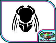 Predator F Vinyl Sticker Laptop Car Motorbike Wall Window Movie Alien Prey