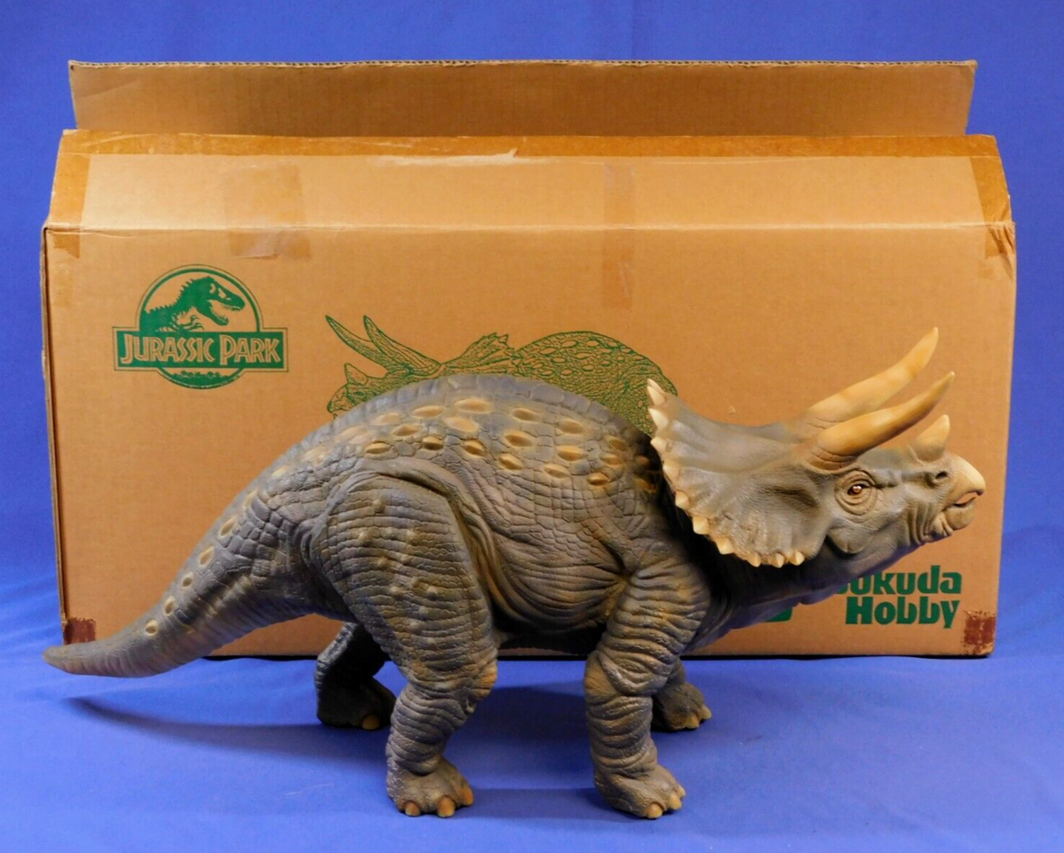 JURASSIC PARK TSUKUDA HOBBY TRICERATOPS 1:10 FIGURE 1992 NEW RARE