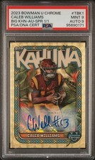 Caleb Williams 2023 Bowman U Chrome Big Kahuna Superfractor RC AUTO 1/1 PSA 9
