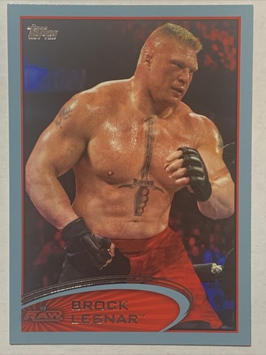 2012 Topps WWE Brock Lesnar [Blue] #5 card