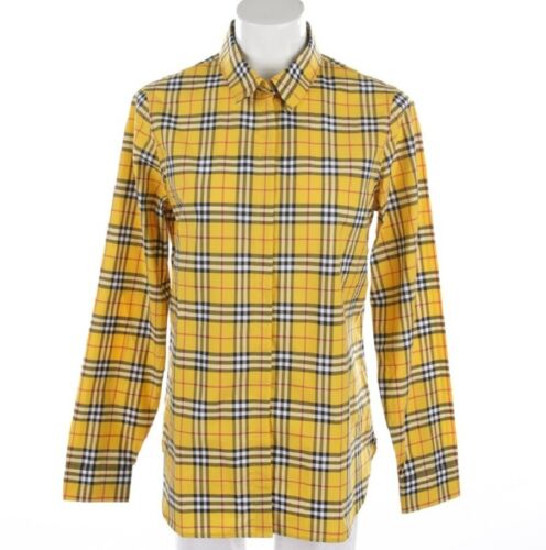 Burberry blouse top shirt multi-color checkered plaid checkered size 36 UK 10 - Picture 1 of 4