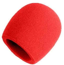 NEW Ships FREE - Shure A58WS-RED RED Foam Windscreen for SM58, Other Mics