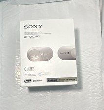 Sony WF-1000XM3 Bluetooth Wireless Active Noise Canceling Earbuds Silver Case