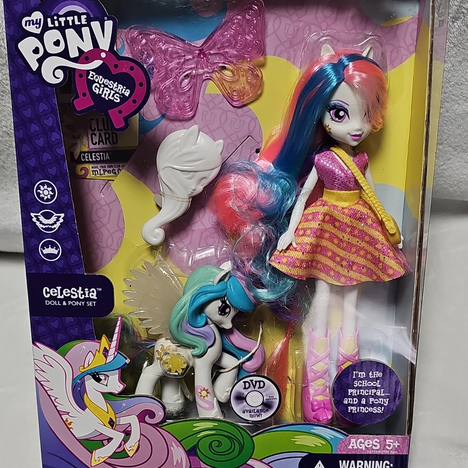 Hasbro My Little Pony Equestria Girls Celestia Doll & Pony F