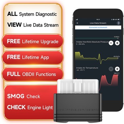 INNOVA 6000P Bluetooth OBD2 Scanner Read Engine ABS SRS Emission Diagnostics