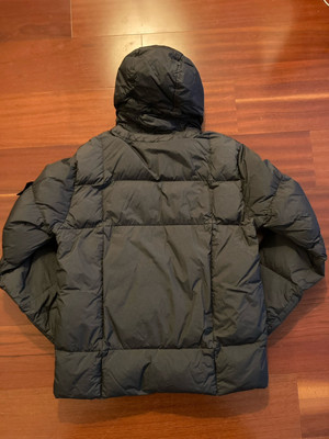 STONE ISLAND Garment Dyed Crinkle Reps NY Hooded Down Jacket