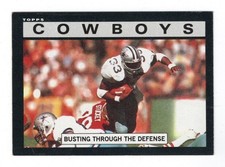 1985 Topps - Tony Dorsett Team Card #37
