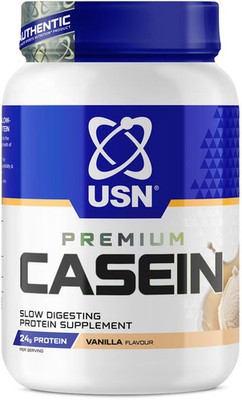 USN Ultra Premium Casein Protein, 908 g Dose, Vanilla