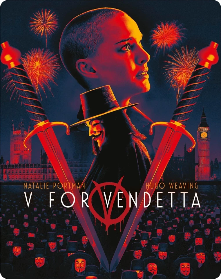 NEW V for Vendetta 4K SteelBook UHD Blu-ray (UK)[2005] No Dent - Ships Next Day - Image 2 of 4